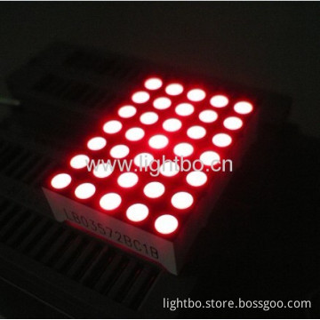 1.26 Inches 3mm 5 X 7 Red Dot Matrix Led Display 
